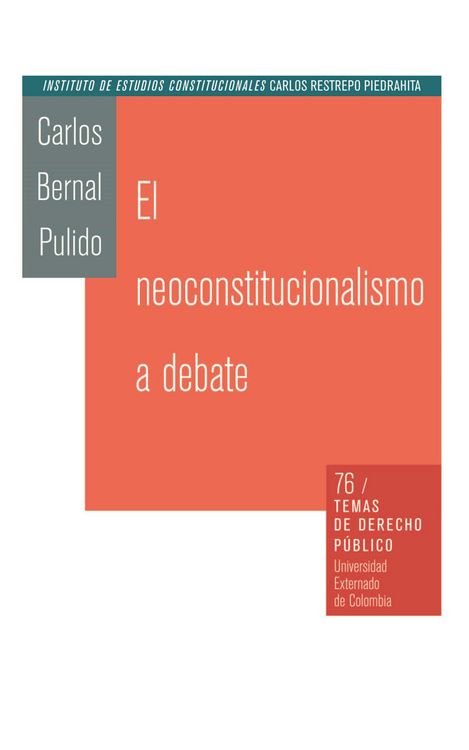 Produktbild: El neoconstitucionalismo al debate