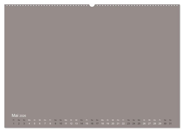 Produktbild: DIY Bastel-Kalender -Erdige Pastell Farben- Zum Selbstgestalten (Wandkalender 2026 DIN A2 quer), CALVENDO Monatskalender