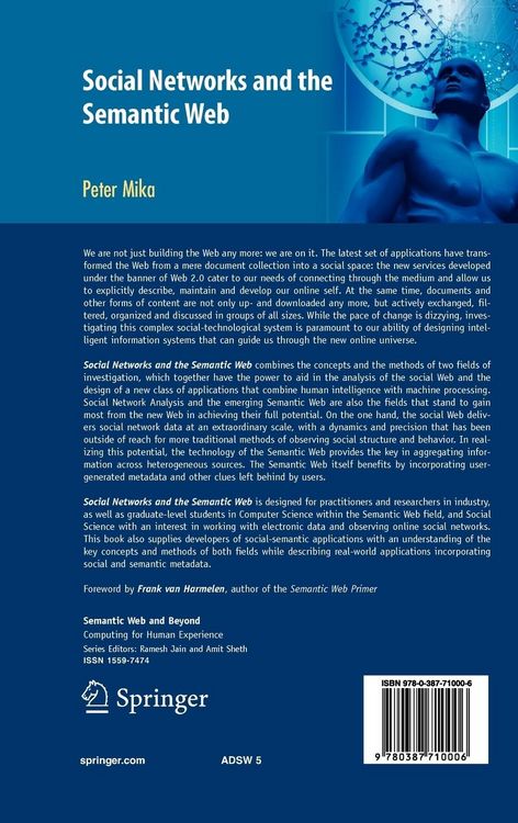 Produktbild: Social Networks and the Semantic Web