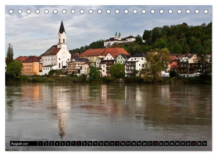 Produktbild: Pittoreskes Passau (Tischkalender 2027 DIN A5 quer), CALVENDO Monatskalender