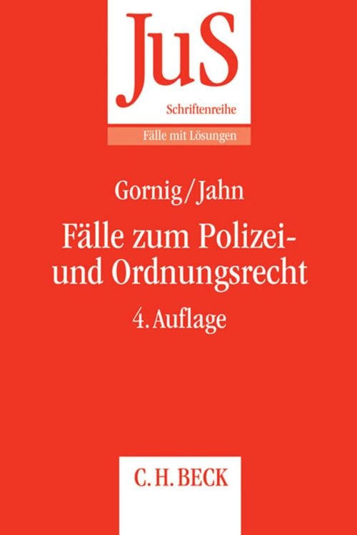 Produktbild: Fälle zum Polizei- und Ordnungsrecht