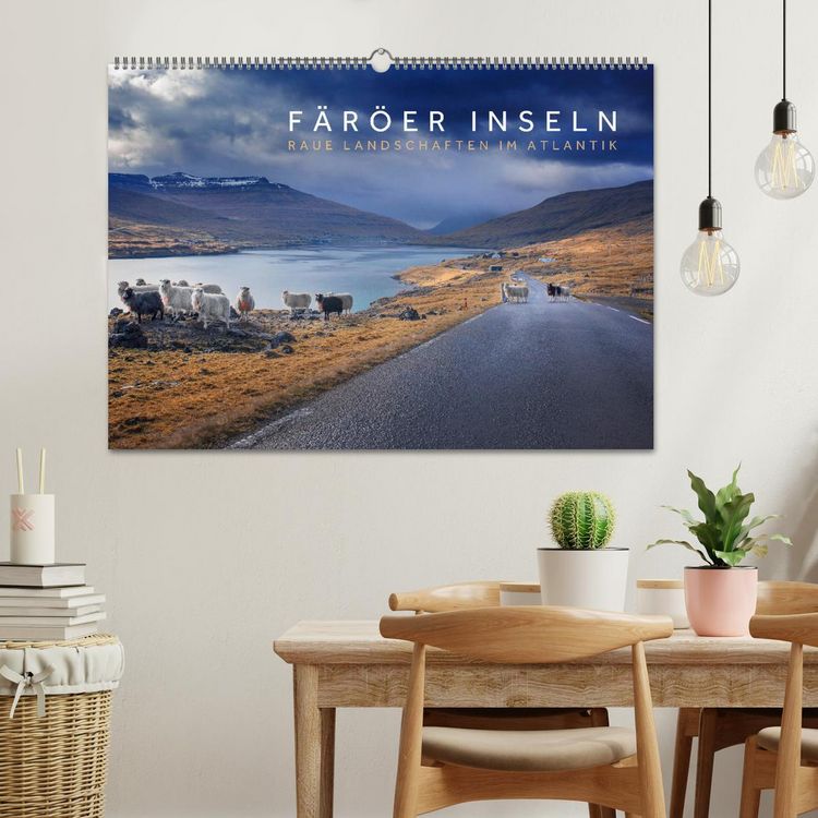 Produktbild: F&auml;r&ouml;er Inseln - Raue Landschaften im Atlantik (Wandkalender 2026 DIN A2 quer), CALVENDO Monatskalender