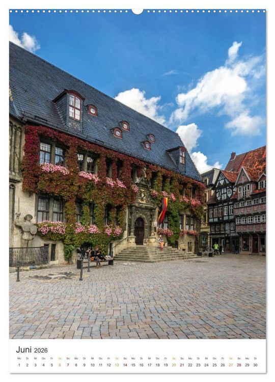 Produktbild: Altstadt Quedlinburg (Wandkalender 2026 DIN A2 hoch), CALVENDO Monatskalender
