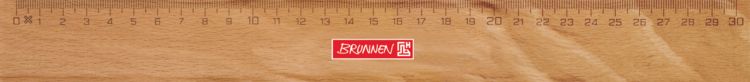 Produktbild: Brunnen Lineal Holz 30 cm