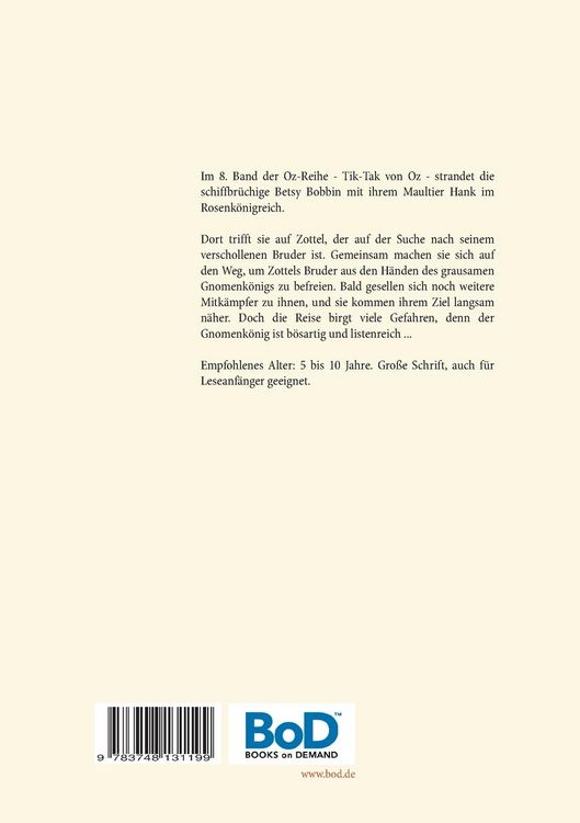 Produktbild: Tik-Tak von Oz - Die Oz-B&uuml;cher Band 8
