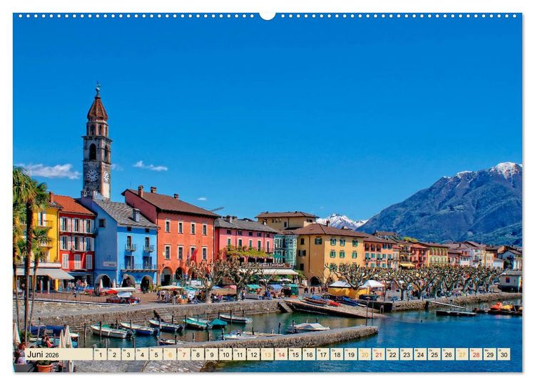 Produktbild: Auf der gro&szlig;en Tour durch die Schweiz, Etappe 1, Appenzell zum Genfer See (Wandkalender 2026 DIN A2 quer), CALVENDO Monatskalender