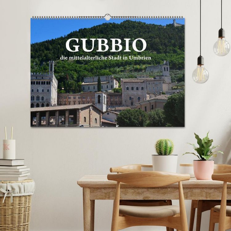 Produktbild: Gubbio - die mittelalterliche Stadt in Umbrien (Wandkalender 2026 DIN A2 quer), CALVENDO Monatskalender