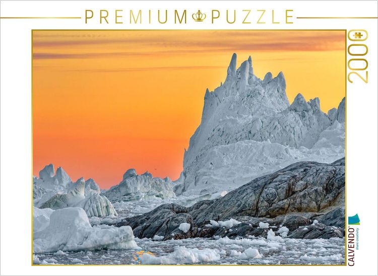 Produktbild: CALVENDO Puzzle zauberhafte Lichtstimmung in der Diskobucht | 2000 Teile Lege-Gr&ouml;&szlig;e 90x67cm Foto-Puzzle f&uuml;r gl&uuml;ckliche Stunden