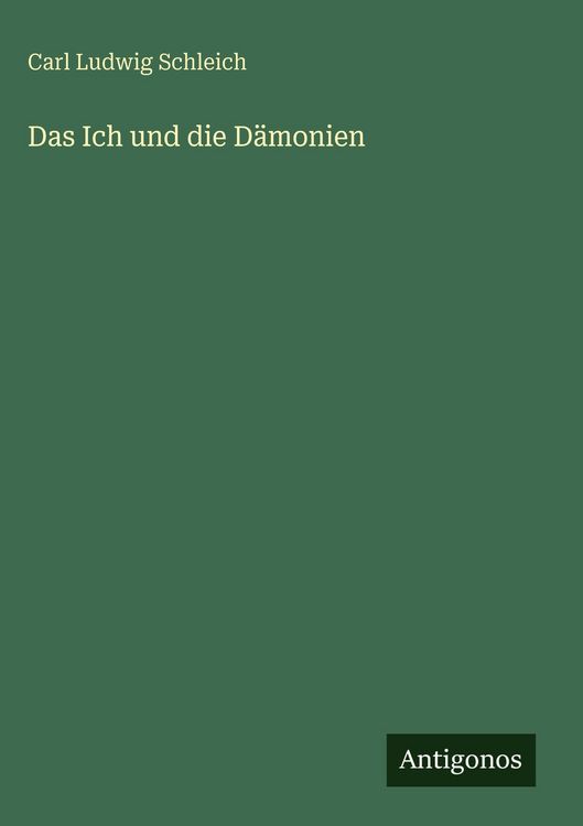 Produktbild: Das Ich und die D&auml;monien