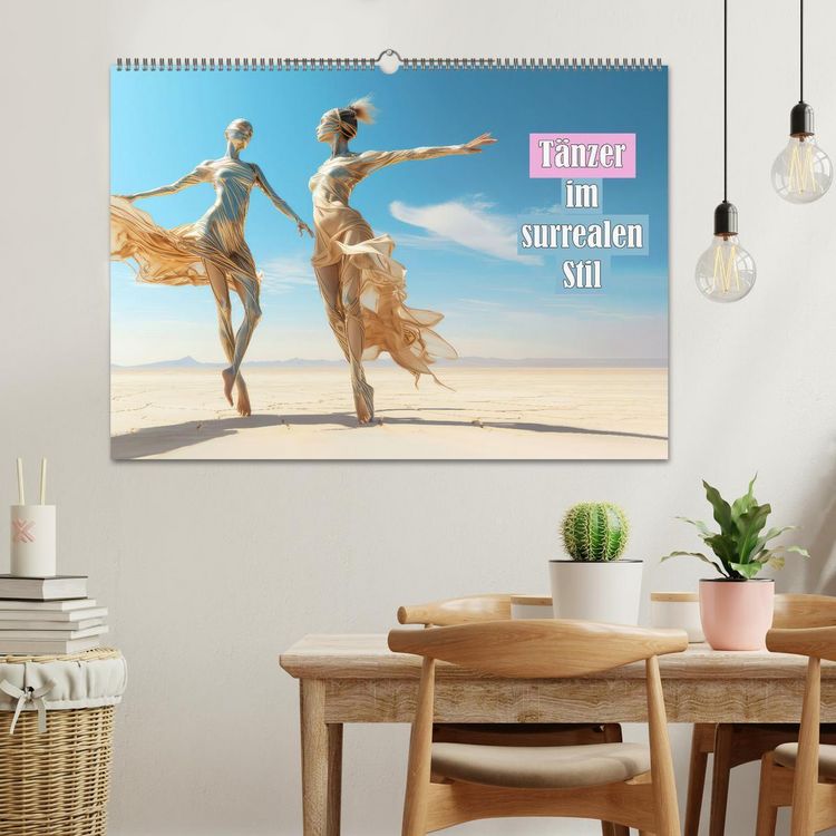 Produktbild: T&auml;nzer im surrealen Stil (Wandkalender 2026 DIN A2 quer), CALVENDO Monatskalender