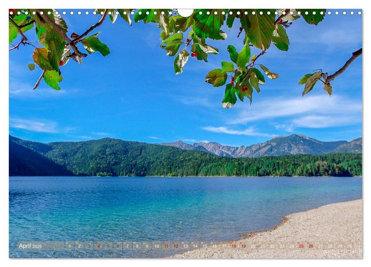 Produktbild: Garmisch Partenkirchen Land - Wasser und Berge sind Leben (Wandkalender 2026 DIN A3 quer), CALVENDO Monatskalender