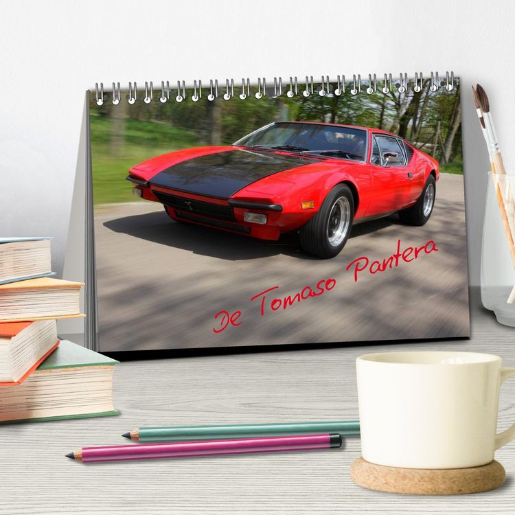 Produktbild: De Tomaso Pantera (Tischkalender 2026 DIN A5 quer), CALVENDO Monatskalender