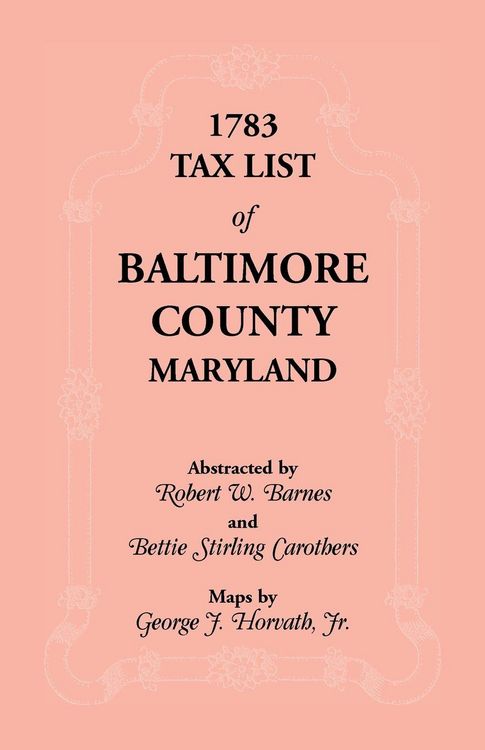 Produktbild: 1783 Tax List of Baltimore County
