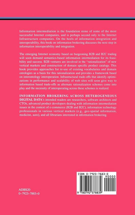 Produktbild: Information Brokering Across Heterogeneous Digital Data