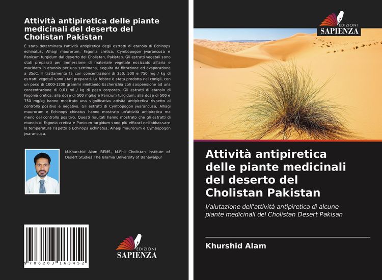 Produktbild: Attivit&agrave; antipiretica delle piante medicinali del deserto del Cholistan Pakistan