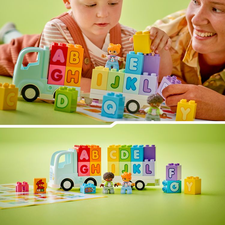 Produktbild: LEGO DUPLO Town ABC-Lastwagen, Lernspielzeug mit LKW Spielzeug 10421
