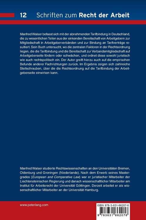 Produktbild: Einfluss der Rechtsordnung auf die Tarifbindung der Arbeitgeberseite