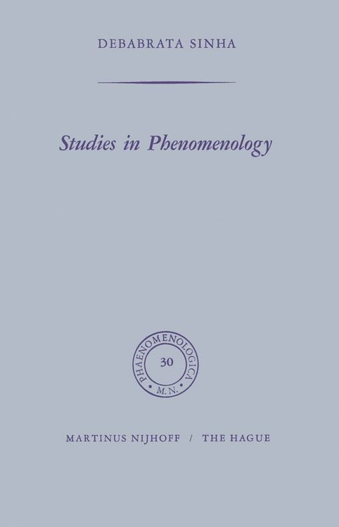 Produktbild: Studies in Phenomenology