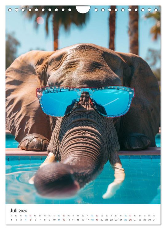 Produktbild: Tierische Sommerfreunde (Wandkalender 2026 DIN A4 hoch), CALVENDO Monatskalender