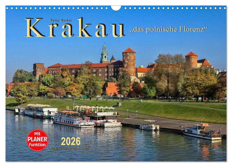 Produktbild: Krakau - das polnische Florenz (Wandkalender 2026 DIN A3 quer), CALVENDO Monatskalender