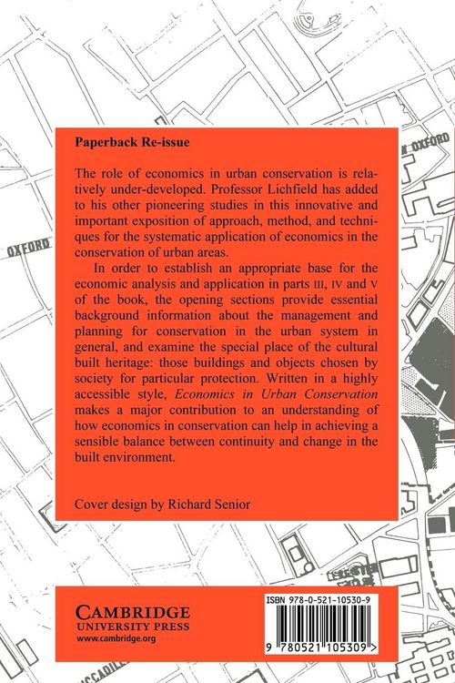 Produktbild: Economics in Urban Conservation