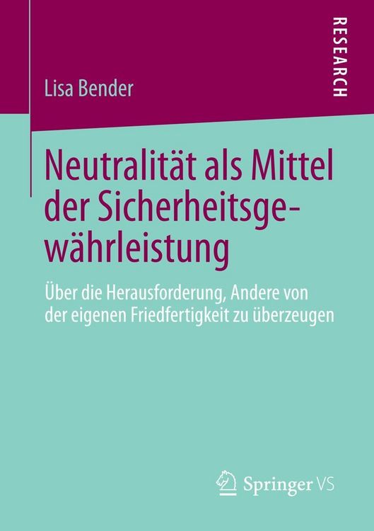 Produktbild: Neutralit&auml;t als Mittel der Sicherheitsgew&auml;hrleistung