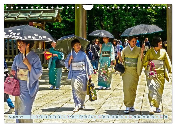 Produktbild: Tokio - Hightech und Menschenmassen (Wandkalender 2026 DIN A4 quer), CALVENDO Monatskalender