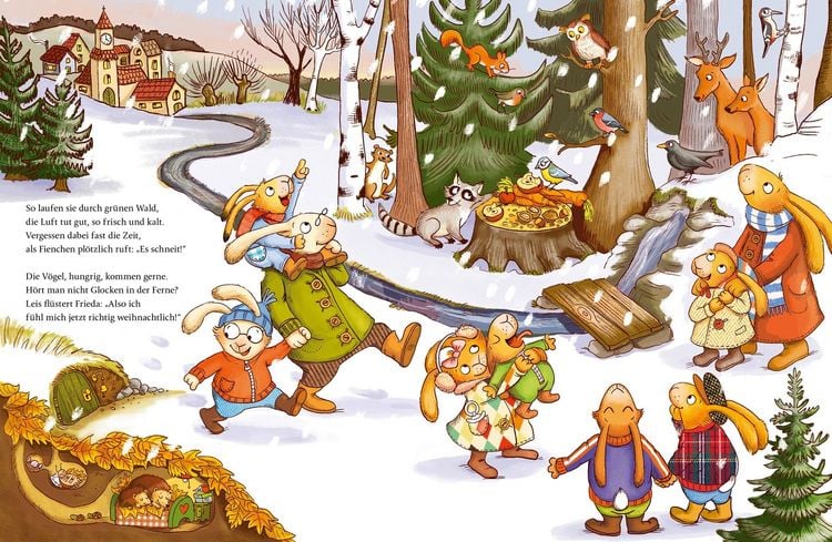 Produktbild: Wenn sieben kleine Weihnachtshasen mit Schwung durch die Adventszeit rasen