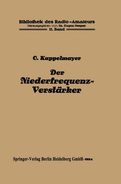 Produktbild: Der Niederfrequenz-Verst&auml;rker