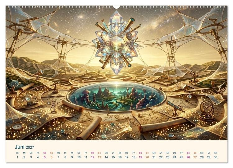 Produktbild: Geografie der Seele - Gef&uuml;hle als Landschaften (Wandkalender 2027 DIN A2 quer), CALVENDO Monatskalender