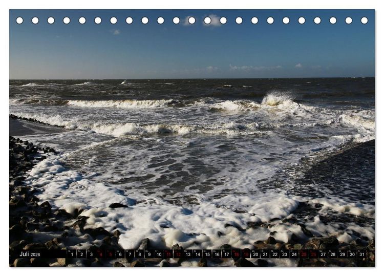 Produktbild: Insel Baltrum, Perle im Ostfriesischen Wattenmeer (Tischkalender 2026 DIN A5 quer), CALVENDO Monatskalender