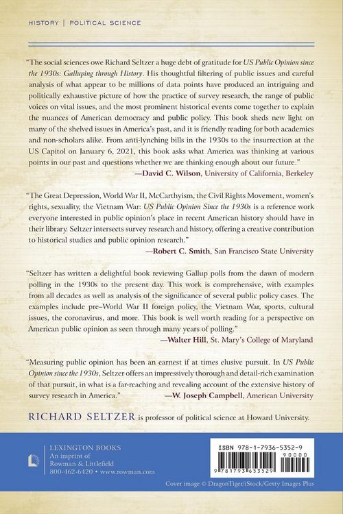 Produktbild: US Public Opinion since the 1930s