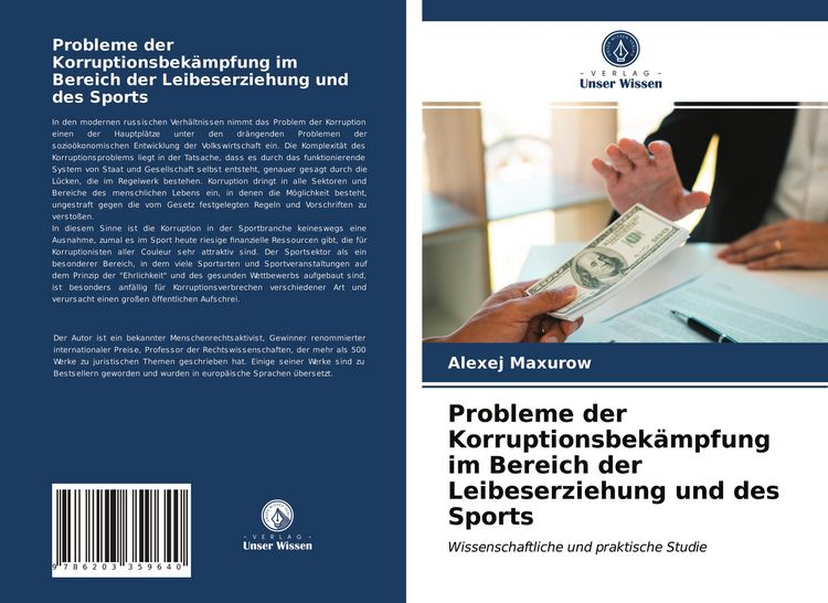 Produktbild: Probleme der Korruptionsbek&auml;mpfung im Bereich der Leibeserziehung und des Sports