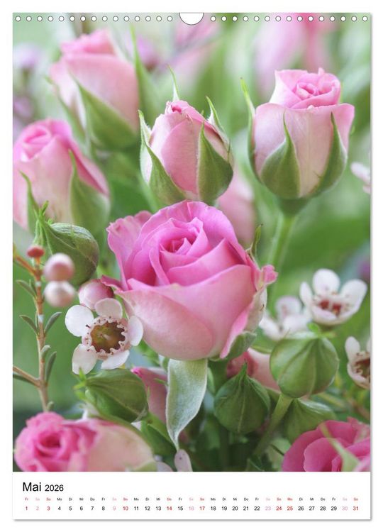 Produktbild: Ein Jahr voller Blumen (Wandkalender 2026 DIN A3 hoch), CALVENDO Monatskalender