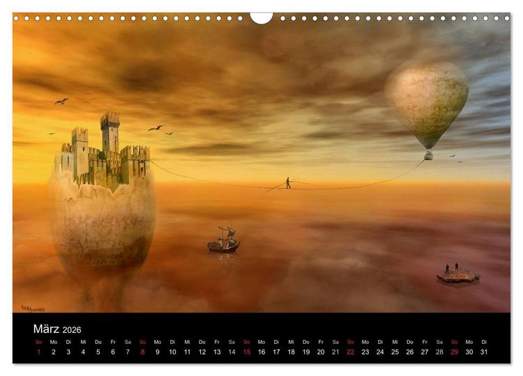 Produktbild: Der Fantasy Kalender (Wandkalender 2026 DIN A3 quer), CALVENDO Monatskalender
