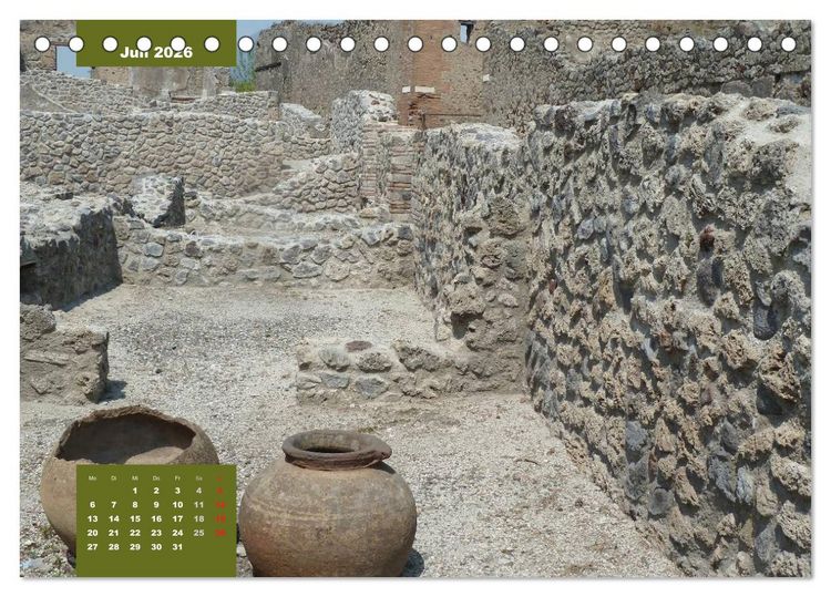 Produktbild: Pompeji-Kalender (Tischkalender 2026 DIN A5 quer), CALVENDO Monatskalender