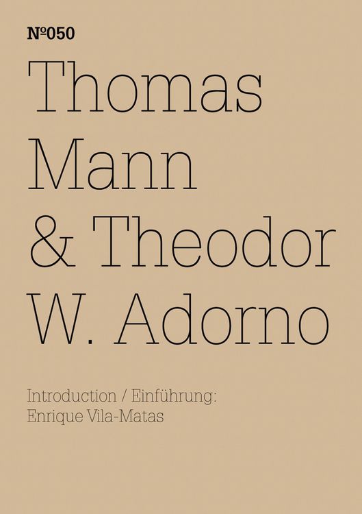 Produktbild: Thomas Mann & Theodor W. Adorno
