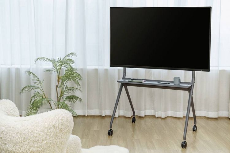 Produktbild: SpeaKa Professional SP-TVC-1100 TV-Rollwagen 127,0 cm (50") - 218,4 cm (86&rdquo;) Bodenst&auml;nder, H&ouml;henverstellbar