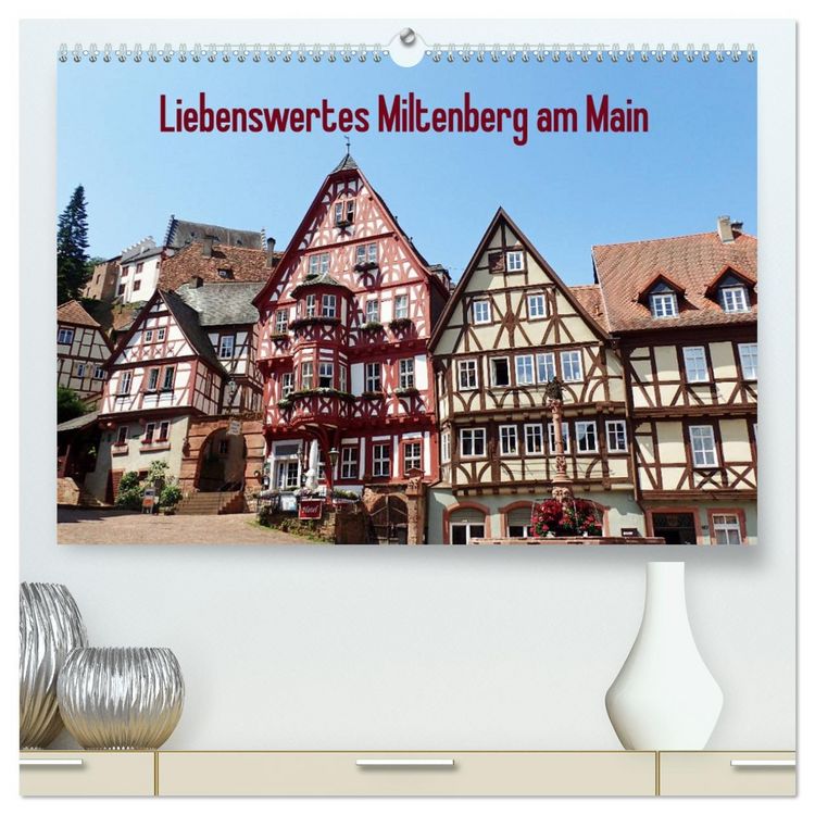 Produktbild: Liebenswertes Miltenberg am Main (hochwertiger Premium Wandkalender 2026 DIN A2 quer), Kunstdruck in Hochglanz
