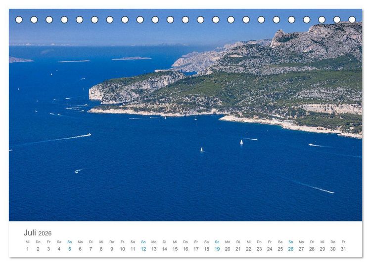Produktbild: Cassis und die Calanques (Tischkalender 2026 DIN A5 quer), CALVENDO Monatskalender