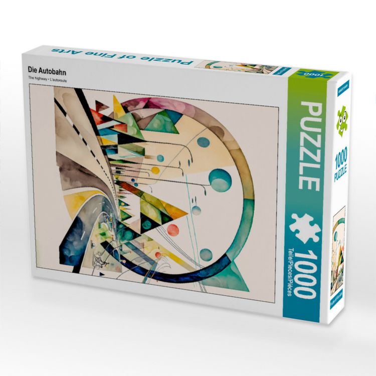 Produktbild: CALVENDO Puzzle Die Autobahn | 1000 Teile Lege-Gr&ouml;&szlig;e 64x48cm Foto-Puzzle f&uuml;r gl&uuml;ckliche Stunden