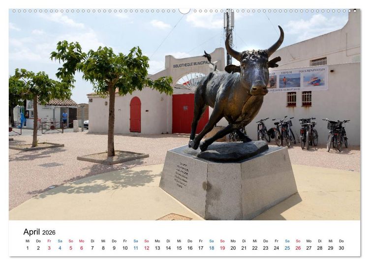 Produktbild: Frankreichs sch&ouml;nste D&ouml;rfer - Saintes Maries de la Mer (hochwertiger Premium Wandkalender 2026 DIN A2 quer), Kunstdruck in Hochglanz