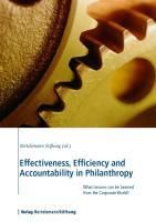 Produktbild: Effectiveness, Efficiency and Accountability in Philanthropy