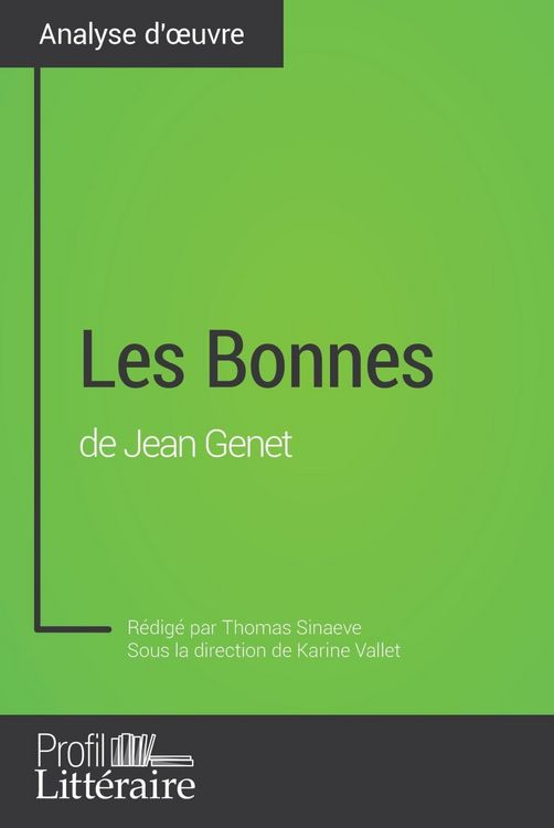 Produktbild: Les Bonnes de Jean Genet (Analyse approfondie)