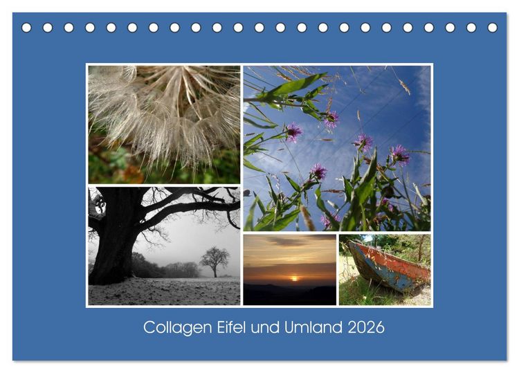 Produktbild: Collagen aus Eifel und Umland 2026 (Tischkalender 2026 DIN A5 quer), CALVENDO Monatskalender