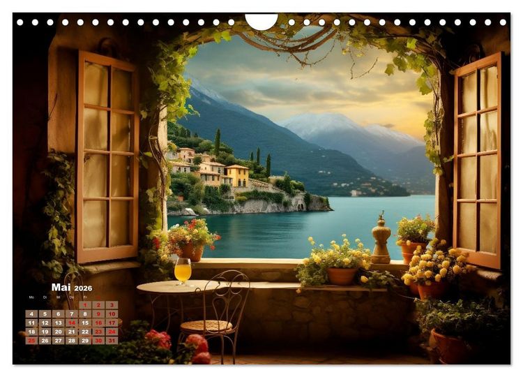 Produktbild: Aus dem Fenster geblickt (Wandkalender 2026 DIN A4 quer), CALVENDO Monatskalender