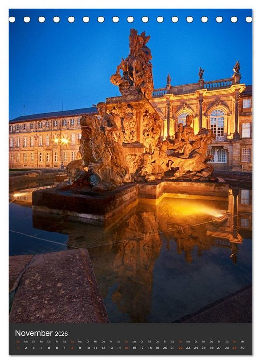 Produktbild: Bayreuth 2026 (Tischkalender 2026 DIN A5 hoch), CALVENDO Monatskalender