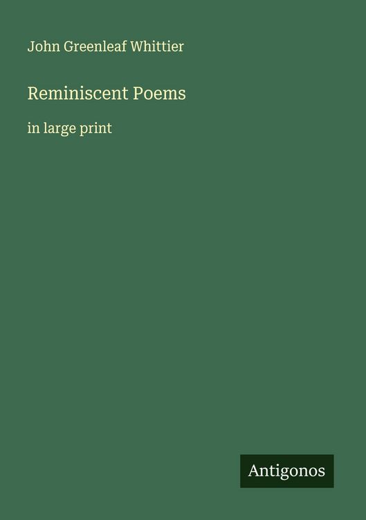 Produktbild: Reminiscent Poems