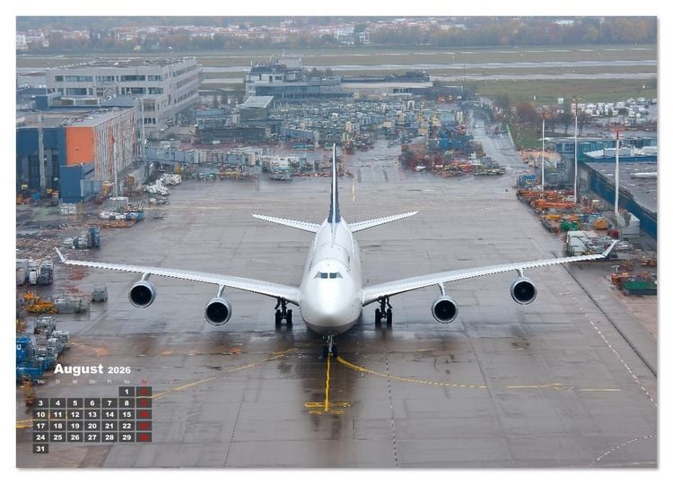 Produktbild: Flugzeuge hautnah - Flugzeugkalender f&uuml;r Flugzeugliebhaber (Wandkalender 2026 DIN A4 quer), CALVENDO Monatskalender