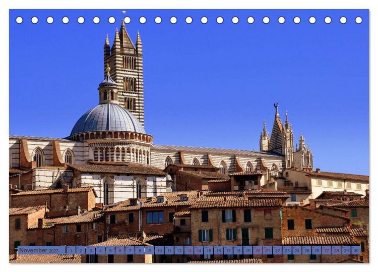 Produktbild: Siena - Stadt des legend&auml;ren Palio (Tischkalender 2027 DIN A5 quer), CALVENDO Monatskalender
